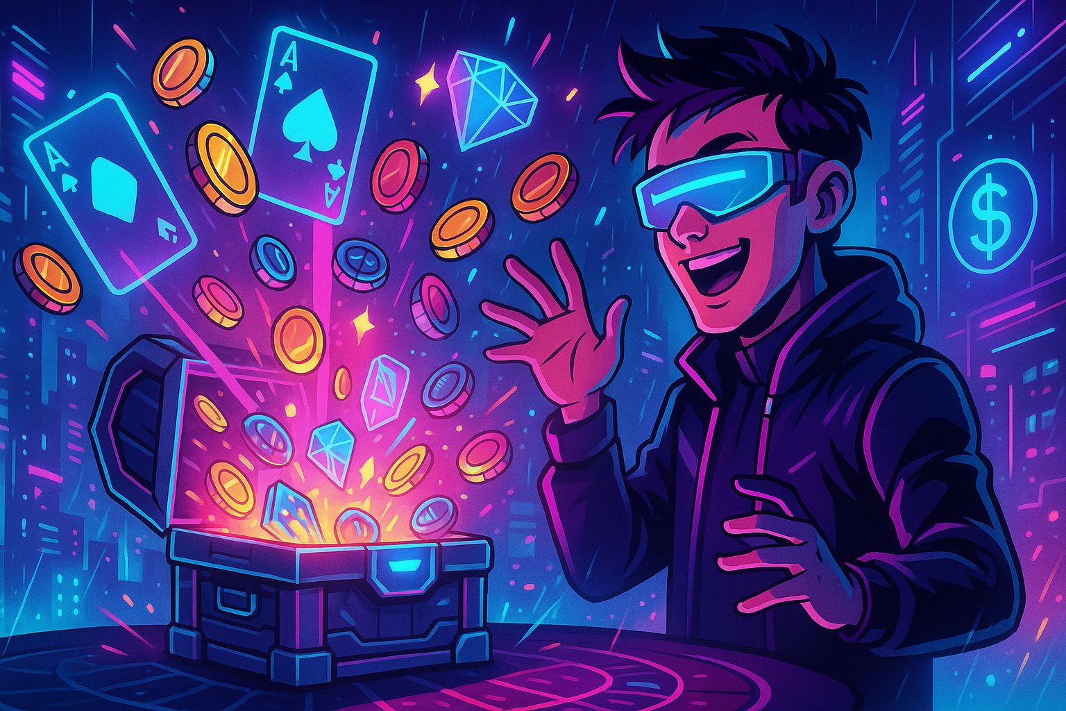 Ponsel menampilkan Bingo Pemburu Barat